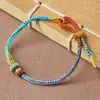 Pulsera de la Suerte Popular para el Éxito en Exámenes como Exámenes de Admisión Universitaria, Exámenes de Secundaria y Más, con Changshu Qihui, Nudo de la Buena Suerte y Cuerda Multicolor Versátil