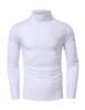 Nova camisa masculina de gola alta para outono e inverno, camisa de fundo masculina, comércio exterior, camiseta de manga comprida europeia e americana, camiseta de cor sólida da Amazon, camiseta transfronteiriça