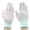 Entrega Expressa Nano Luvas Brancas Nylon Poliéster Artesanato Doméstico Jardinagem Corda de Mão Polimento Luvas de Proteção ao Trabalho Atacado