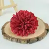 Flor de crisantemo de bola de simulación al por mayor decoración de salón de bodas accesorios de fotografía flor de tela de seda pasador de pelo lasagna