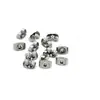 Tampas de Orelha de Aço Inoxidável com Base Plana, Acessórios de Brinco em Branco, Tampas Borboleta para Fabricação de Joias, Materiais de Acessório
