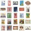 50 Pegatinas de Graffiti de Sellos de Viaje Retro Nuevas DIY Pueden Decorar Guitarra Maleta Impermeable Transfronterizo