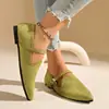Zapatos planos de gamuza cómodos sin cordones 2026 otoño transfronterizos talla grande punta fina suela blanda casual para mujer en stock