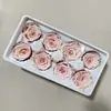 Cabeças de Flores de Rosa Eterna, Flores Naturais Preservadas, Matéria-Prima Crua de Grau B para Arranjos de Flores Feitos à Mão, Rosas Secas, Flores Eternas