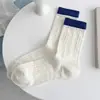 Calcetines de Bloques de Color para Mujer, Calcetines Finos de Verano hasta la Pantorrilla, Estilo Ballet, Malla Hueca, Transpirables, Algodón Peinado, Calcetines para Mujer sin Costuras al por Mayor
