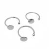 Anillos Ajustables de Acero Inoxidable para Montaje de Joyería DIY al por Mayor, Monturas de Anillo Lisas, Monturas Vacías, Anillos con Bandeja, Bases para Anillos de Piedras de Tiempo
