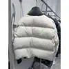 Chaqueta de Algodón de Moda Estilo Coreano para Mujer, Nuevo Modelo Invierno 2026, Cuello de Punto Parcheado, Abrigo Holgado Cálido para Figuras Pequeñas