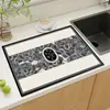 Tapete Drenante para Encimeras de Cocina, Tapete Absorbente de Agua, Tapete Aislante de Calor sin Lavado, Tapete de Goma Antisalpicaduras y Antideslizante para Lavar Platos, Tapete Fácil de Limpiar y de Secado Rápido