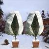 Capa de Proteção Contra Geada para Plantas Mais Vendida no Exterior, Capa Anti-Congelamento de Tecido Não Tecido Espessado, Tipo com Cordão e Zíper Capa de Proteção de Inverno para Flores
