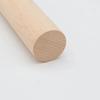 Gran Cantidad en Stock de Fábrica Madera de Haya Varilla de Madera Redonda Barra para Cortina Espalda Abierta Palo de Yoga Rodillo Tornillo Superior Perforado Varilla Redonda