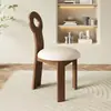 Silla de Comedor con Respaldo de Madera Maciza Estilo Ins Silla de Escritorio de Diseñador Silla de Computadora Silla de Cafetería Muebles de Restaurante
