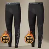 Calça legging térmica masculina, justa, quente, elástica, extra longa, versão fina de inverno com fleece, calça de fio shark Barbie extra elástica para meninos
