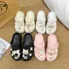2025 Lindo Gatito Peludo Lazo Lindo Accesorios Zapatos Croc DIY Desmontable Más Fácil para Combinar Hebilla de Zapato