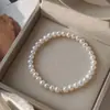 Pulseira de Pérolas de Água Doce Naturais, Não Precisa Remover ao Lavar as Mãos, Pulseira de Pérolas Arroz Prata de Lei 925, Atacado