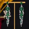 Pendientes largos de cobre con borlas de flores extrañas, joyería de moda europea y americana, pendientes para mujer, explosiones de deseos