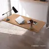 Escritorio flotante moderno de lujo ligero, escritorio simple de acrílico para el hogar, escritorio de computadora, escritorio de estudio y oficina