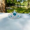 Geração transfronteiriça cabelo gelo e neve coroa infantil de plástico cocar proteção ambiental faixa de cabelo joia coroa Princesa Aisha atacado