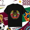 Camiseta Estampada con Logo de Equipo de la Copa del Mundo 2026 La Más Vendida en Amazon Casual de Manga Corta Talla Europea