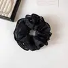 Scrunchie de Malla Plegada de Lujo Ligero y Temperamento Suave para Mujer, Goma para Moño de Estilo Perezoso de Gama Alta, Cuerda para el Cabello de Cuatro Capas