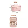 Bolsa de Almacenamiento de Belleza Particionada Multifuncional con Diseño de Asa Portátil, Resistente al Agua y a la Suciedad, Bolsa de Maquillaje de Gran Capacidad para Llevar
