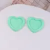 Ins Creativo Lindo Brillante Doble Corazón Parche con Forma de Corazón Funda para Teléfono Móvil Pendientes de Pasador Joyería DIY Femenina Accesorios Venta al por Mayor