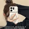 Adecuado para funda de teléfono oppofindx9profindx8sx7 protección de borde completo con soporte nuevo estilo lunares de conejo para mujer
