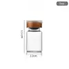 Diámetro 22 Frasco Transparente Tapa de Rosca Botella de Vidrio Frasco para Polvo Liofilizado Frasco Dosificador para Estética Médica Ampolla de Solución Original Botella Vacía para Reactivos