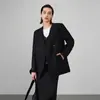 Traje Clásico de Lana de Doble Botonadura Old Money para Mujer, Nuevo Abrigo de Diseño de Lujo de Alta Gama Otoño e Invierno 2026