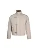 Hebilla de Avión Vintage Estilo Americano Chaqueta de Solapa para Hombre, Chaqueta Corta de Trabajo Retro Vintage Americana para Primavera y Otoño
