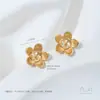 Retención de Color Fuerte Chapado en Oro de 14K Soporte de Perlas de Media Perforación Flor Pequeña Pendientes Florales Pequeños Accesorios para Pendientes de Perlas Hechos a Mano DIY Materiales