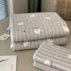Exportado a Corea, Juego de Tres Piezas de Cubre Cama de Algodón Doble Cara, Colcha de Algodón Acolchada de Cuatro Estaciones Antideslizante Libre de Arrugas, Colchoneta de Tatami