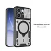 Funda para teléfono OPPO Reno15 ProMax con soporte giratorio y protección anticaídas con cubierta deslizante para lente