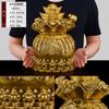 Enfeite Tigela da Fortuna com Lingotes de Cobre, Tigela da Fortuna para Casa, Sala de Estar, Escritório, Decoração da Área de Riqueza, Presente Cofre