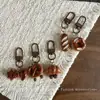 Llavero Colgante de Pan Alcalino Simulado Juguete de Comida de Resina Croissant Bagel Pan Francés Adorno Accesorio de Regalo
