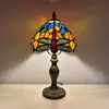Lámpara de Mesa Flor Pétalo Simple Moderna Suministro Transfronterizo Long Hui Jing Tiffany Regalo Artesanal diy Lámpara de Mesa de Aprendizaje Protección Ocular