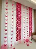 Cortinas de Habitación de Boda Tira Larga Colgante Feliz Adorno Colgante Decoración Regalo de Boda Habitación Casa Nueva Disposición Ventana Saliente Flor de Tirar Mariposa