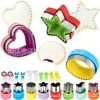 Amazon Juego de 24 Moldes de Galleta de Dibujos Animados Molde para Cortar Sándwiches Molde para Estampar Fruta Juego de Repostería para Niños
