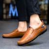 Zapatos de Cuero para Hombre de Negocios Lisos de Moda Nueva Talla Grande Transfronteriza 8117 Zapatos Casuales Ligeros para Hombre Joven