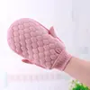 Guantes exfoliantes de baño para adultos, doble cara para fregar, potente removedor de suciedad, herramienta de baño para hombres y mujeres, toalla de baño mágica removedora de suciedad