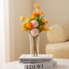 Vaso Transparente Irregular Simples Criativo de Alta Qualidade para Mesa de Sala de Estar Arranjo de Flores Flores Artificiais Hidropônicas Enfeites Decorativos