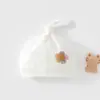 Gorro para recién nacido gorro de doble capa estilo cuatro estaciones gorra A-clase niño y niña bebé proteger fontanela algodón puro sin costuras A-clase