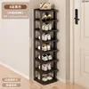Nuevo Modelo de Zapatero sin Instalación para Apartamentos de Alquiler, Zapatero Multicapa Sencillo para Uso en Interiores, Estrecho y Ahorrador de Espacio para la Entrada del Hogar