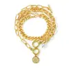 Conjunto de Joias Novo Estilo Transfronteiriço com Zircônia Criativa e Liga de Pérola de Imitação, Conjunto de 59 Peças para Mulheres