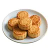 Pasteles de Luna estilo cantonés para el Festival de Mediados de Otoño, Pasta de Frijol, Yema de Huevo y Pasta de Loto, Wuren Liuxin de la vieja escuela, Piel de Montaña de Durazno al por Mayor, Venta al por Mayor de Múltiples Sabores en Grupo