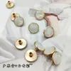 Nuevos botones de resina metálica coloridos retro estilo chino para decoración DIY en trajes, cheongsams y Hanfu