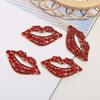 Broche de labios rojos sexy moda full diamante alta gama ropa pin de boca grande corsage al por mayor Amazon venta caliente