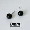 Pendientes de ágata negra, bola de plata de ley s925, elegante estilo socialité, lirio blanco, mismo estilo, pendientes negros, nuevos E9922