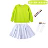 Traje de Cheerleading Infantil para el Día de Año Nuevo Color Caramelo Traje de Cheerleading para Juegos de Escuela Primaria Traje de Baile Infantil