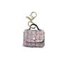 Nuevo Exquisito Mini Estuche para Auriculares Estilo Chanel, Colgante Mini Bolso Textil Colorido, Accesorio de Bolso Pequeño