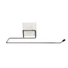 Soporte Adhesivo Sin Rastro para Trapo Perezoso de 27 cm, Soporte para Rollo de Papel de Cocina y Servilletas, Estante sin Perforaciones para Film Transparente y Toallas